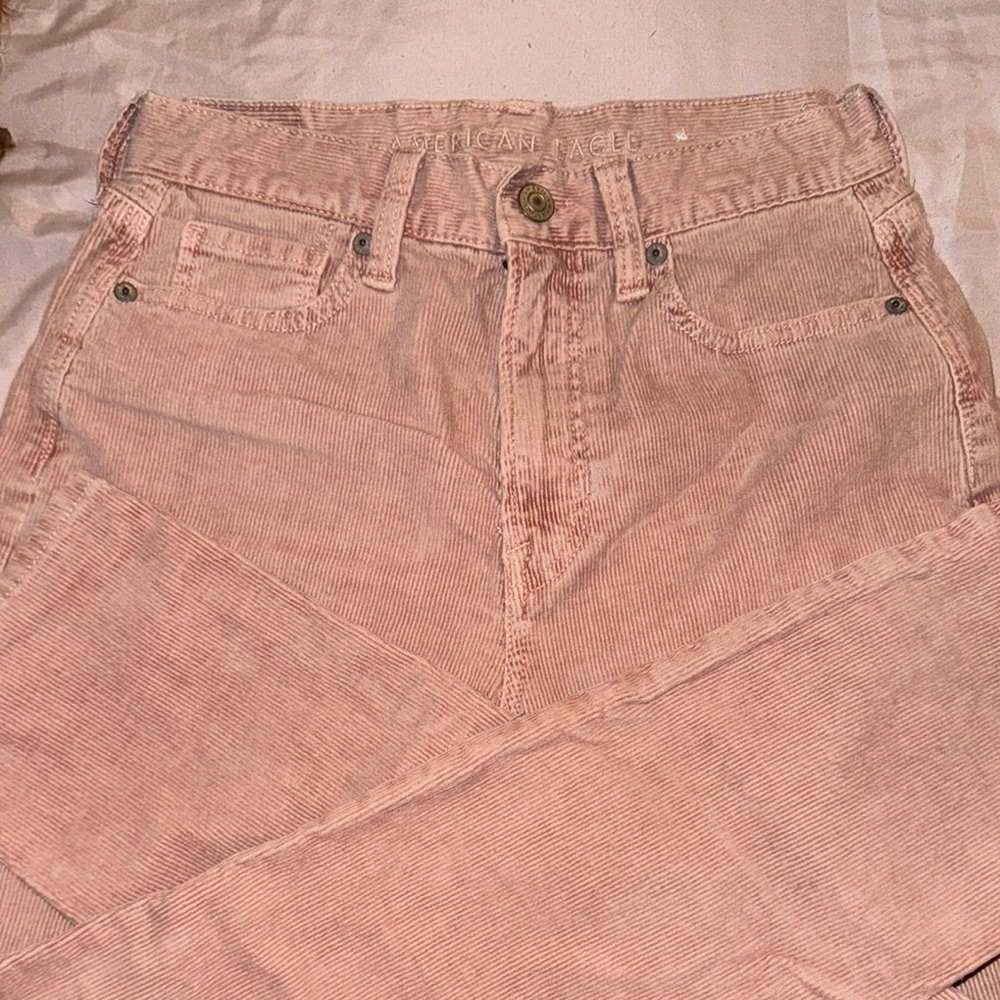 American Eagle Outfitters Women's Pink Corduroy Jeans